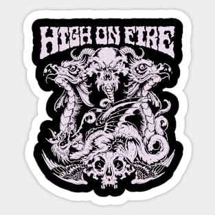 High On Fire Sticker